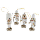 4pcs Traditional Nutcracker Solider Figures Christmas Ornament Puppet Toys