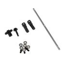 Black Metal Gear Bridge Rear Roller Axle for WPL 1/16 Military Truck Cars