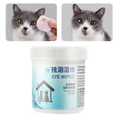 100-Count Pet Ear and Eye Wipes for Dogs and Cats, Infused with Aloe, 5.3cm Dia.
