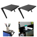 2Pcs Foldable Computer Monitor Top Shelf Adjustable Rack Organizer Black