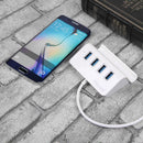 Vktech Type C 4-Port Portable Hub with 2-Foot USB 3.0 Cable (Glossy White) A