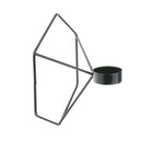 Geometric Tea Light Wall Candlestick Candle Holder for Wall Decoration_Black