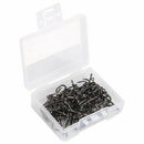 100 Pcs/Set High Carbon Steel Fishhooks barbed hook fishing equipment for L S7P4