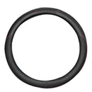 Black Microfiber Leather Car Steering Wheel Cover 38cm Anti-slip Protector