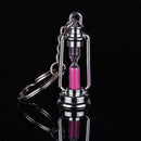 1Pair Novelty Metal Hourglass KeyChain Key Ring Couples Trinket Key chain GiftMO