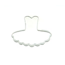 ballet dress shape cookie cutter fondant cake sugarcraft mold decor 3c