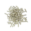 50Pcs Crystal Rhinestone 3 Holes Spacer Bar Beads Charms Connector 20 x 7mm