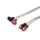 High Quality 5M 2 RCA to 2 RCA Plug Twisted-Pair Car Stereo Audio Copper Cable