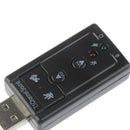2pcs7.1 External USB Sound Card USB Headphone Audio Adapter Micphone Sound C Kw
