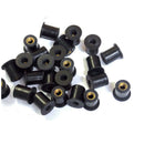12pcs Rubber Well Nuts with M5 Brass Insert 5mm Metric