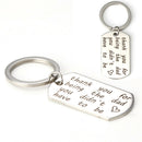 New Thank You for Being The Dad You Didn't Have To Be Stainless Letter Key S Gn