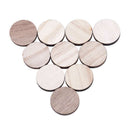 10 x Wooden Circle Shapes, Plain Wood Craft Tags 30mm (3cm)