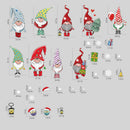 4pcs Christmas Window Glass Stickers Santa Claus Snowflake Decals Decor A