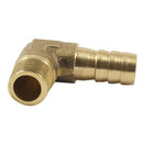 8mm Hose x 3/8" Male Thread 90 Degree Brass Elbow Barb Coupler Connector P8Z8