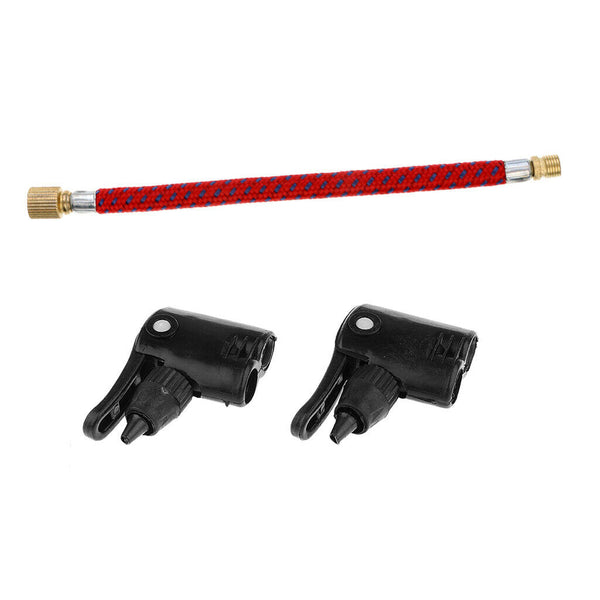 Bike Tire Inflator Head Presta / Schrader Valve+Bicycle Pump Extension Hose