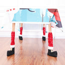 4Pcs Christmas Chair Leg Foot Cover Table Decoration Christmas Party Dinner