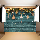 Christmas Wooden Board Background Cloth Photography Backdrop Photo Decor