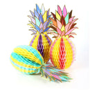 Set of 3pcs Creative Paper Pineapple Honeycomb Ball Table Centerpiece Decor