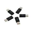 5pcs USB 3.1 Type C Male to Micro USB Female Data Sync Adapter Converter