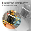 Black Tattoo Machine 10 Wraps Set Parts Supply Tattoo Body Art LinerB Kw