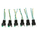 6Pcs 4-Pin Fuse On/Off SPST Socket Heavy Duty Relays Switch 14 AWG