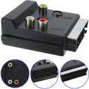 21Pin SCART to 3RCA S-Video Audio Video Adapter Cable Connector Plug ConvertJ Bj