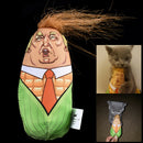 1PC Cat Toys Trump Stuffed Plush Corn Scratch Interactive Teaser Catnip Squeaky