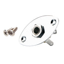 Flat 6.35mm 1/4'' Guitar Output Jack Plate Socket for Electric Guitar Bass