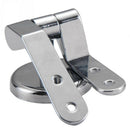 Utility Universal Chrome Toilet Seat Hinge Set Pair With Fitting Set Replacement