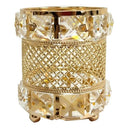 Metal Crystal Makeup Organizer Beauty Tools Storage Makeup Brush Pen Holder K2T7