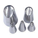 5PCS/Set Of Chrysanthemum Nozzle Icing Piping Pastry Nozzles Kitchen Cake To*SE