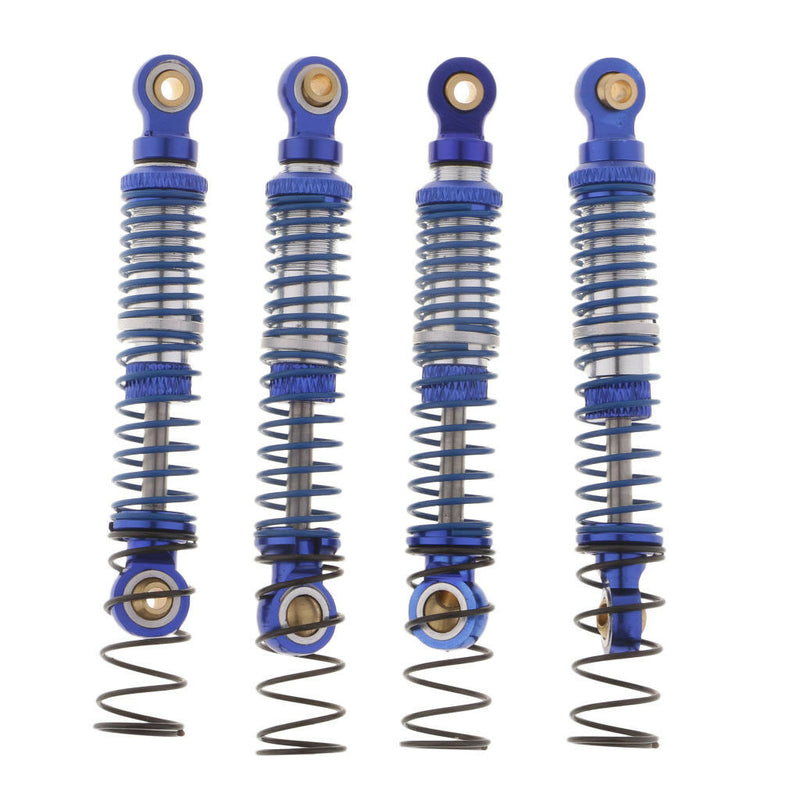 4PCS 1/10 RC Rock Crawler Metal Oil Suspension Shocks Absorber 72mm for D90
