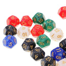 50pcs 16mm D12 Dice 12 Sided Die Polyhedral&Dice Carry Bag for Board Games