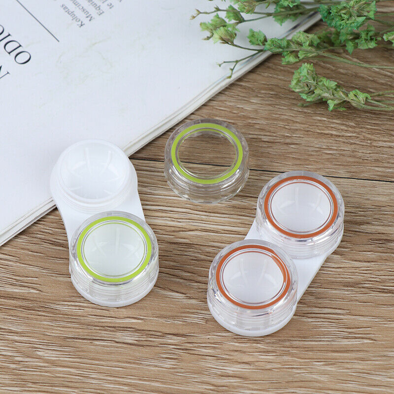 6Pairs Portable Contact Lens Case Box Storage Eye Care Kit Organizer Containe 3C