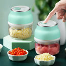 150ml Electric Food Fruit Vegetable Chopper Spiral Onion Garlic Cutter Shredder