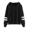Autumn Winter Women Sweatshirt Striped Hoodies new Casual Long Sleeve Hoody N5I8