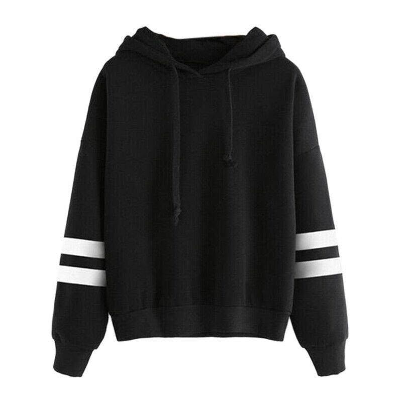 Autumn Winter Women Sweatshirt Striped Hoodies new Casual Long Sleeve Hoody N5I8
