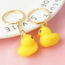 Cute Yellow Duck Silicone Key Chain Gift Bag Pendant Accessory Keyring ToysJR