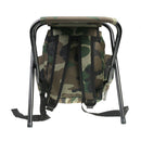2 in 1 Folding Stool Seat + Backpack for Camping Fishing Picnic BBQ Beach