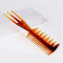 Blue Zoo Three-Sided Hair Comb Insert Hair Fork Comb Oil Slick Styling Hair