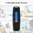 SK001 Portable U Disk TF Card USB Digital Audio Voice Recorder Pen (Black) A
