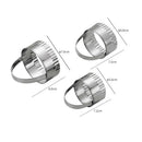6Pcs Metal Biscuit Round Cookie Cutter Cake Mould Sugarpaste Decorating Pastry