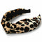 5X(Leopard Twist Knot Pattern Headband Sweet Chiffon Print Hair Band Fashi G4C1)