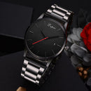 Lvpai Analog Watches Display Date Wristwatch Men Steel Strap Quartz Watch