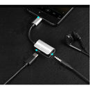 2X Type C to 3.5mm Jack Audio Adapter + USB-C Charging Cable Red