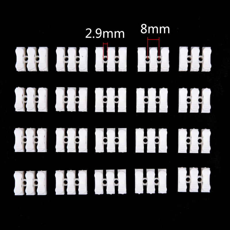 20x Self Locking mini 3Pin Cable Connectors Quick Splice Lock Wire Terminals Cy