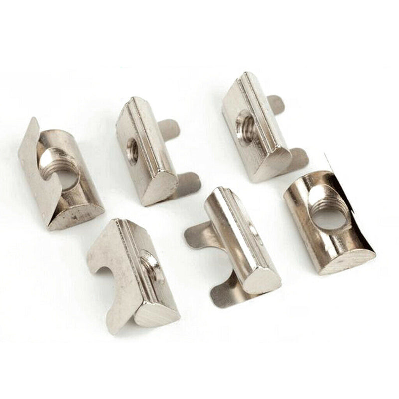 50x Thread Tee Nut Spring for 30/40 Series Standard Extrusion Slot M4-M8 M4