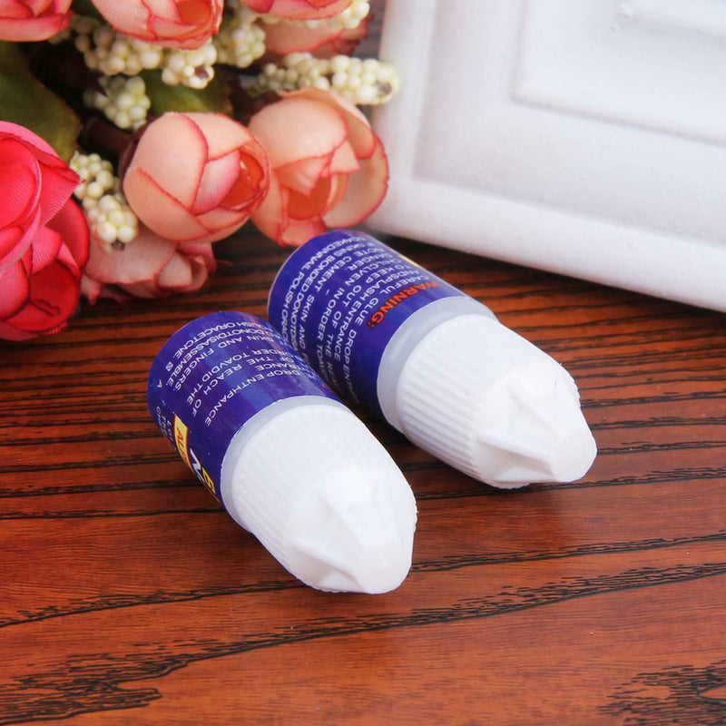 10x 3g False Nail Art Decoration Tips Fast Drying Acrylic Glue Manicure