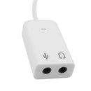 USB Male to 2x 3.5mm Jack Headphone/Microphone Socket AUX Audio Adapter Ca HZE
