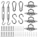 Sun Shade Sail Hardware Kit, Stainless Steel Shade Sail Accessories Handy S